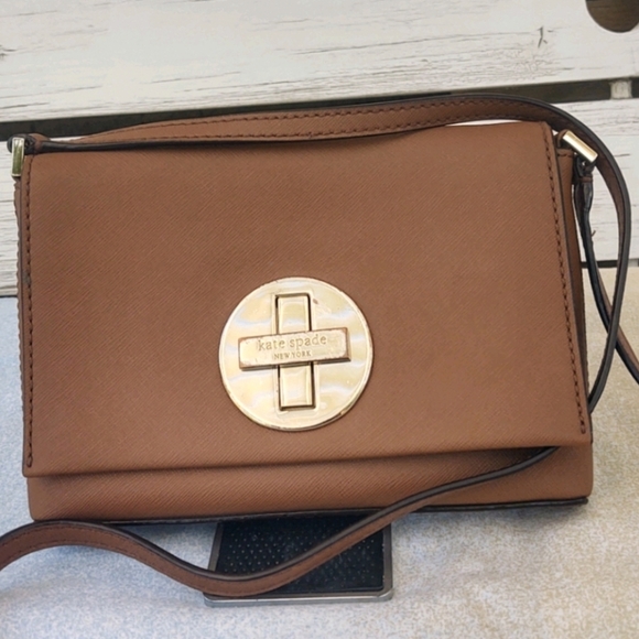 Kate Spade Newbury Ln Sally Tan Leather Crossbody